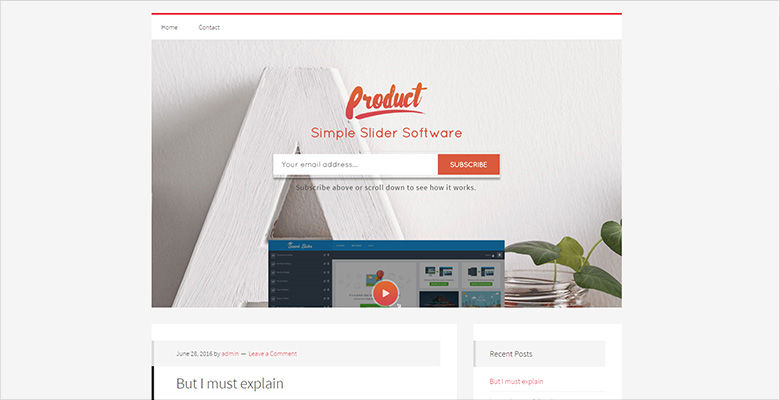 Generate Pro WordPress theme with Smart Slider 3