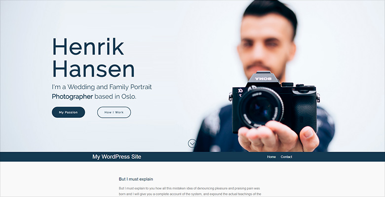 Tesseract WordPress theme with Smart Slider 3