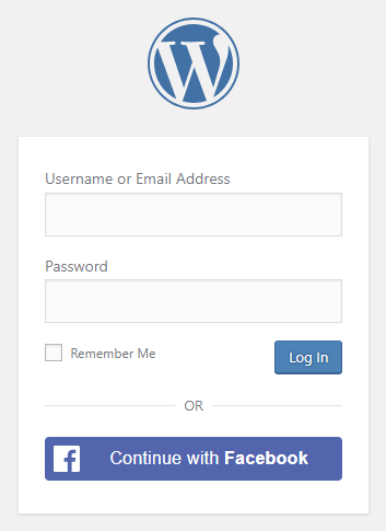 Facebook Login page