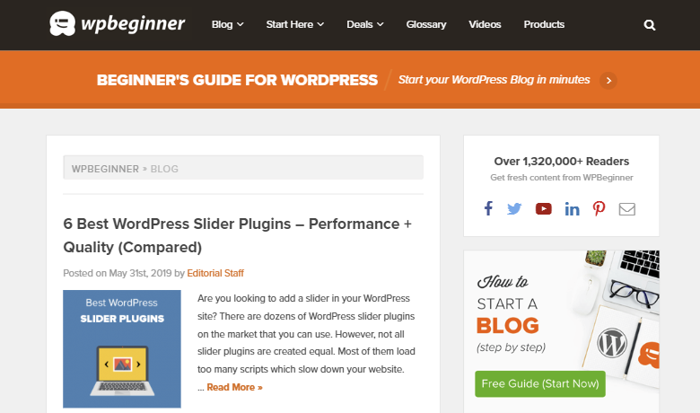 wpbeginner blog